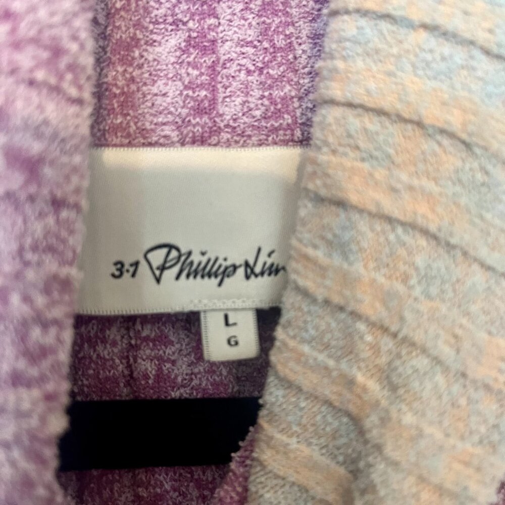 3.1 Phillip Lim Mixed Patchwork Ribbed Turtleneck… - image 4